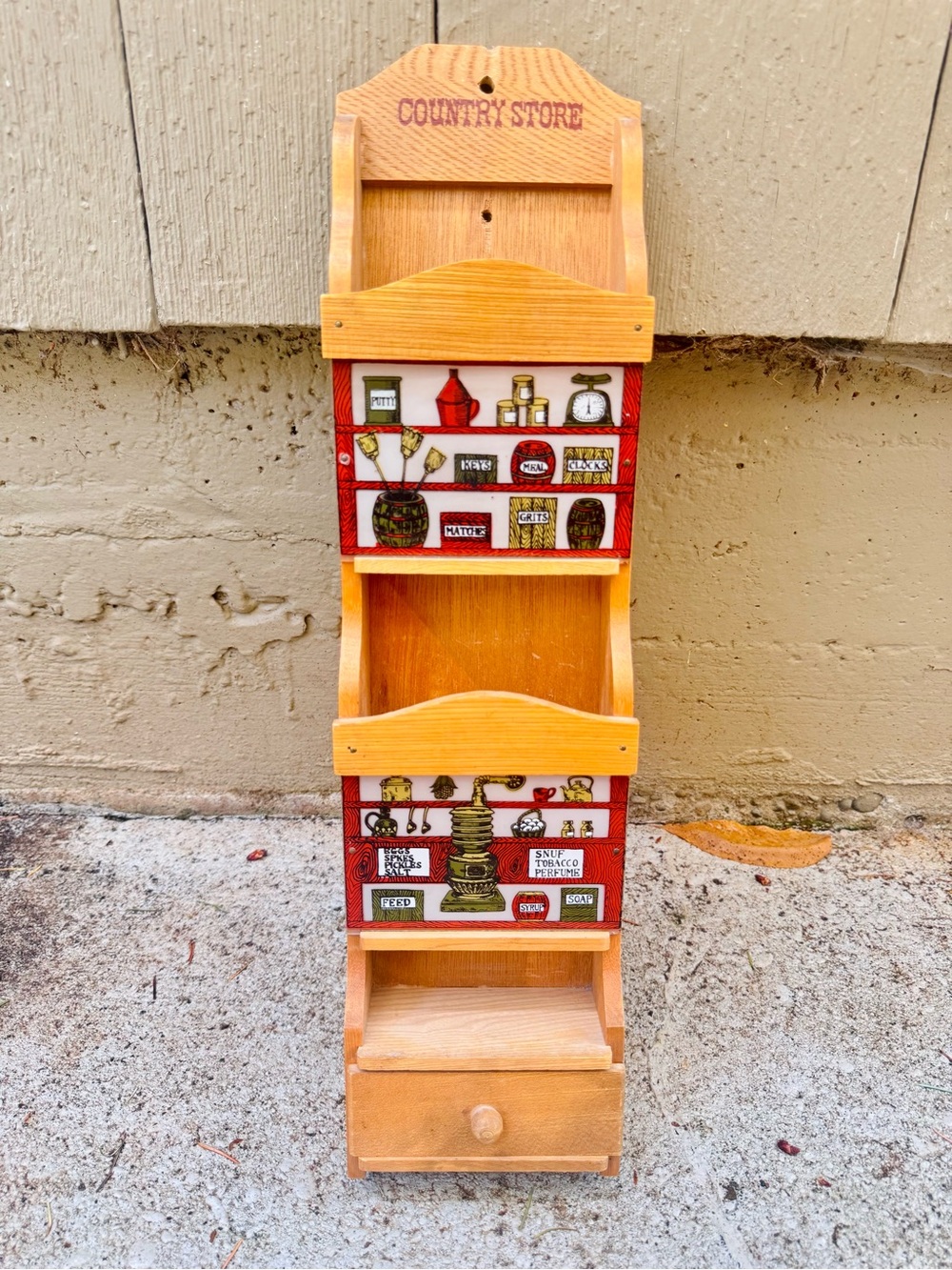Country Store Wood Wall Organizer